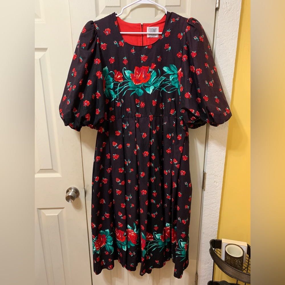 Vintage cotton floral dress